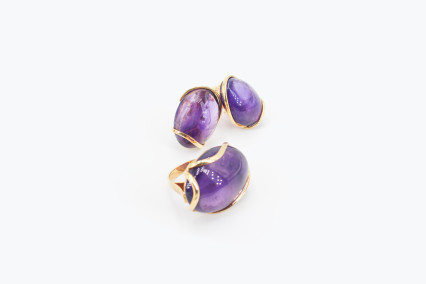 Juego de oro de 18k. de segunda mano. Joyería de ocasión | ROYALHYSTERIA