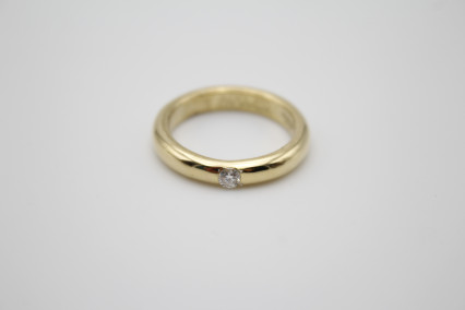 Solitario de oro de 18k. de segunda mano. Joyería de ocasión | ROYALHYSTERIA