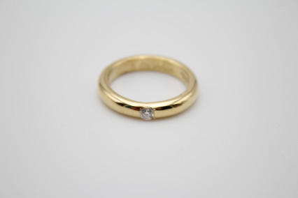 Solitario de oro de 18k. de segunda mano. Joyería de ocasión | ROYALHYSTERIA