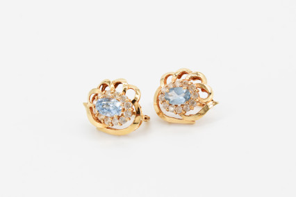 Pendiente de oro de 18k. de segunda mano. Joyería de ocasión | ROYALHYSTERIA