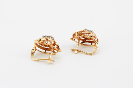 Pendiente de oro de 18k. de segunda mano. Joyería de ocasión | ROYALHYSTERIA