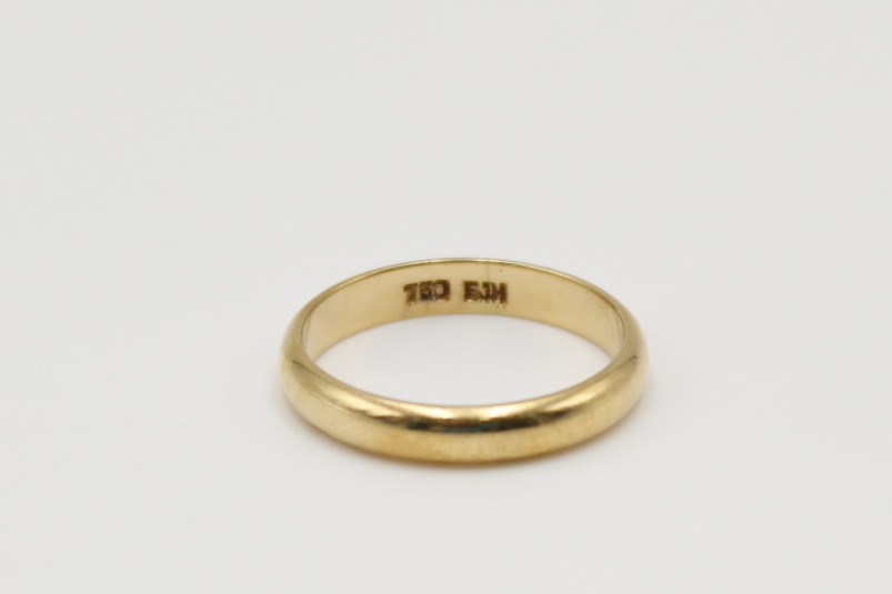 Alianza de oro de 18k. de segunda mano. Joyería de ocasión | ROYALHYSTERIA