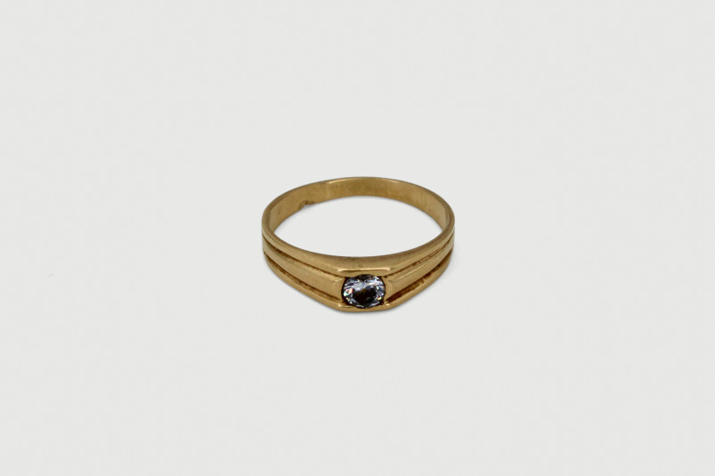 Solitario de oro de 18k. de segunda mano. Joyería de ocasión | ROYALHYSTERIA