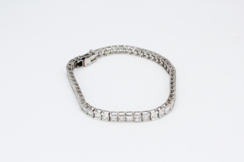 Pulsera de oro blanco de 18k. de segunda mano. Joyería de ocasión | ROYALHYSTERIA
