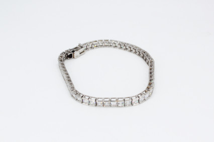 Pulsera de oro blanco de 18k. de segunda mano. Joyería de ocasión | ROYALHYSTERIA