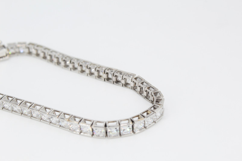 Pulsera de oro blanco de 18k. de segunda mano. Joyería de ocasión | ROYALHYSTERIA