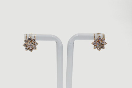 Pendiente de oro de 18k. de segunda mano. Joyería de ocasión | ROYALHYSTERIA