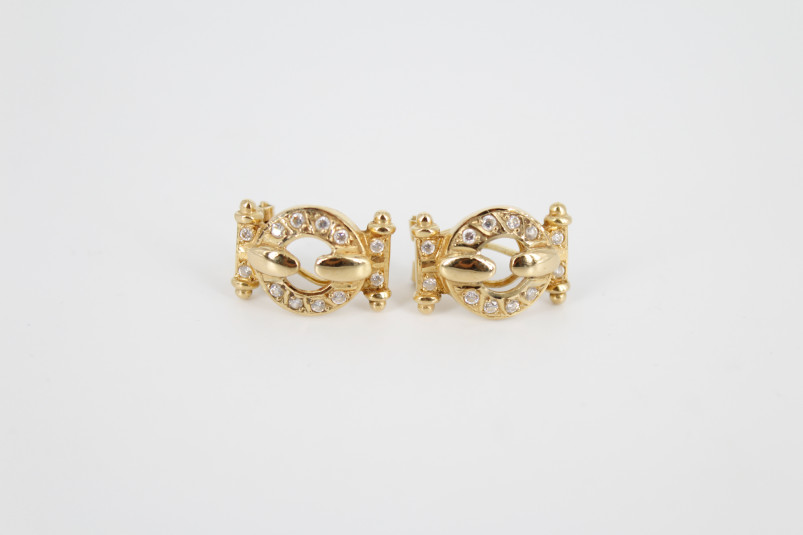Pendiente de oro de 18k. de segunda mano. Joyería de ocasión | ROYALHYSTERIA