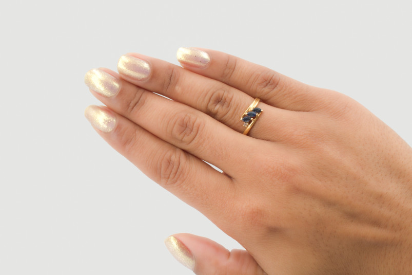 Anillo de oro de 18k. de segunda mano. Joyería de ocasión | ROYALHYSTERIA