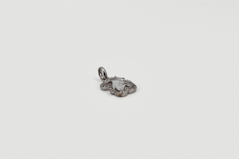 Colgante de oro blanco de 18k. de segunda mano. Joyería de ocasión | ROYALHYSTERIA