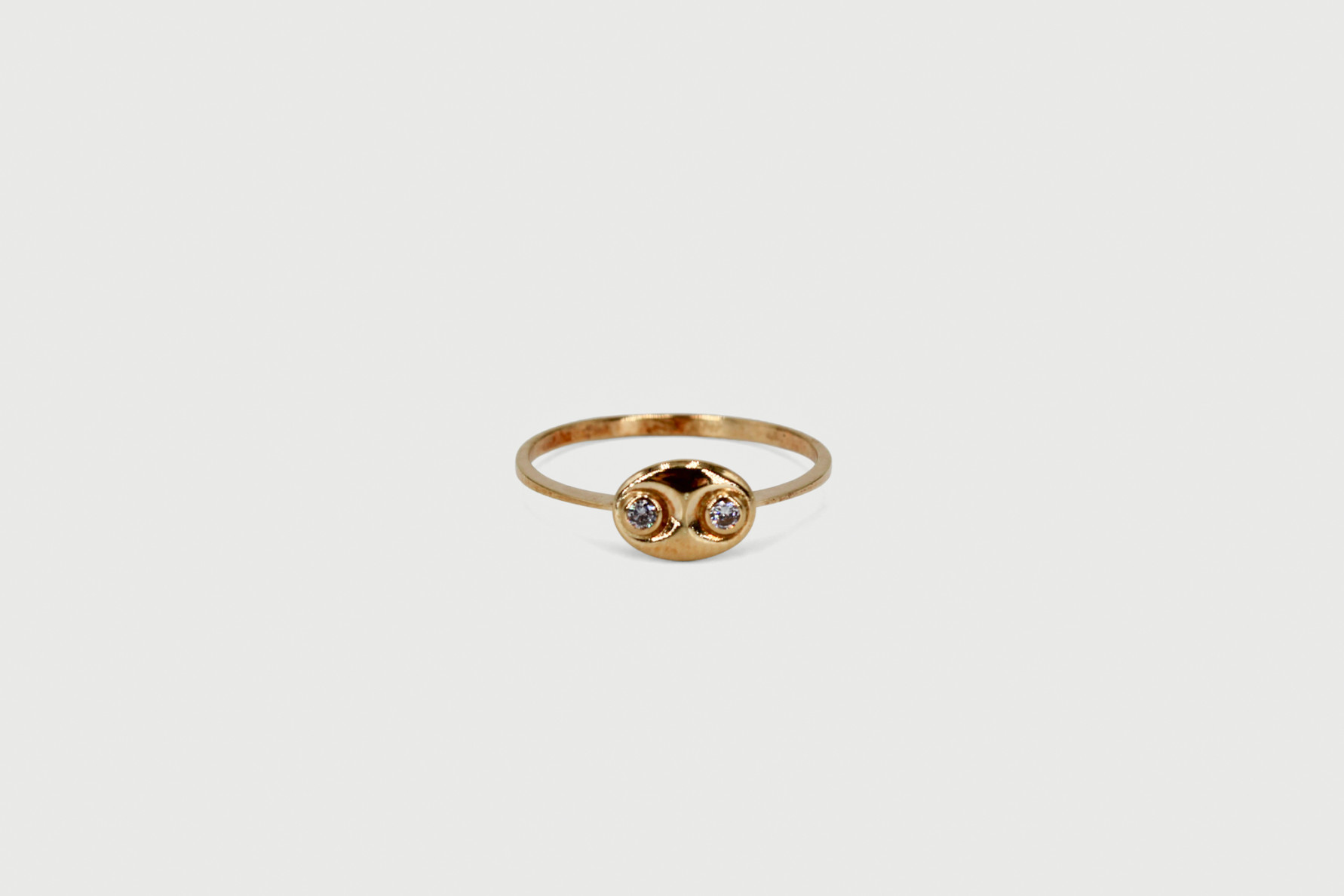 Anillo de oro de 18k. de segunda mano. Joyería de ocasión | ROYALHYSTERIA