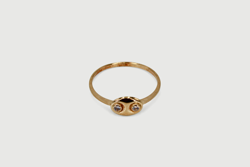 Anillo de oro de 18k. de segunda mano. Joyería de ocasión | ROYALHYSTERIA