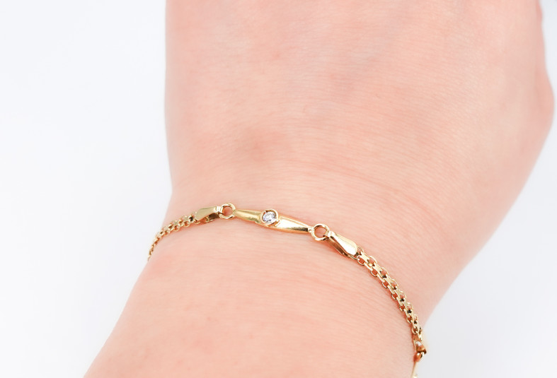 Pulsera de oro de 16k. de segunda mano. Joyería de ocasión | ROYALHYSTERIA