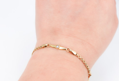 Pulsera de oro de 16k. de segunda mano. Joyería de ocasión | ROYALHYSTERIA