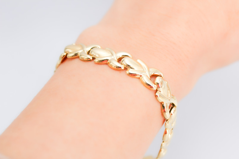 Pulsera de oro de 18k. de segunda mano. Joyería de ocasión | ROYALHYSTERIA