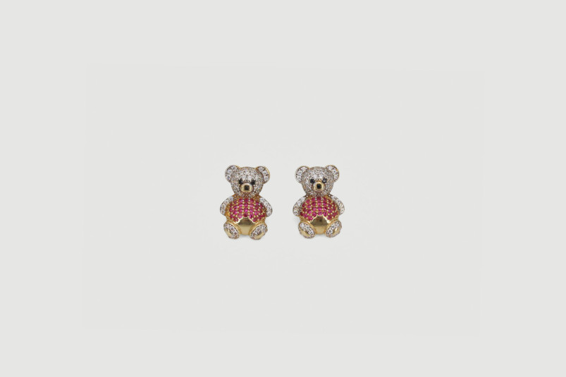 Pendiente de oro de 18k. de segunda mano. Joyería de ocasión | ROYALHYSTERIA
