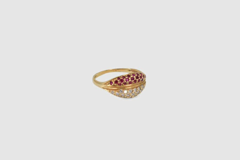 Anillo de oro de 18k. de segunda mano. Joyería de ocasión | ROYALHYSTERIA