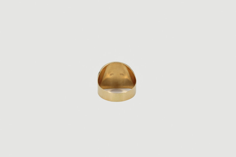Sello de oro combinado de 18k. de segunda mano. Joyería de ocasión | ROYALHYSTERIA