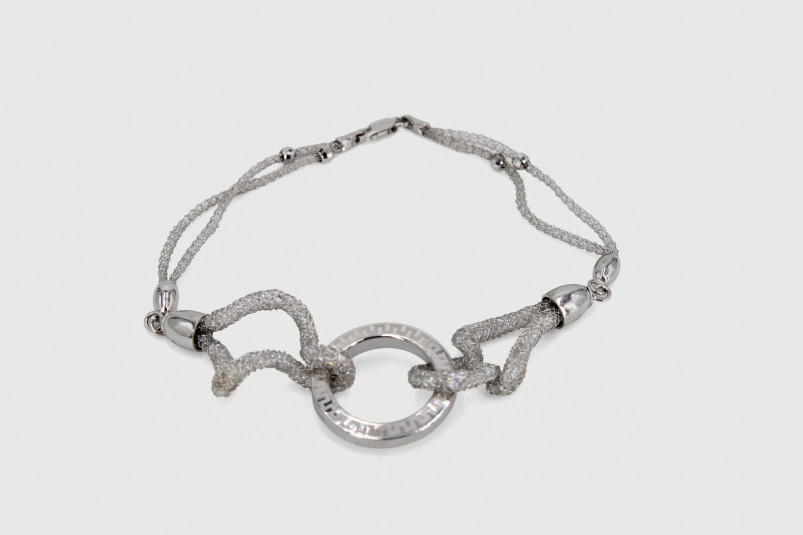 Pulsera de oro blanco de 18k. de segunda mano. Joyería de ocasión | ROYALHYSTERIA