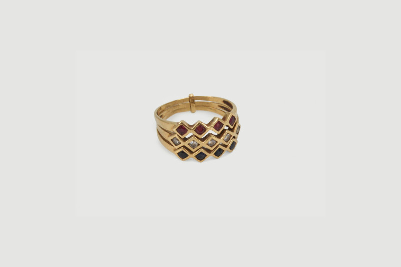 Anillo de oro de 18k. de segunda mano. Joyería de ocasión | ROYALHYSTERIA