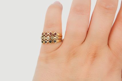 Anillo de oro de 18k. de segunda mano. Joyería de ocasión | ROYALHYSTERIA