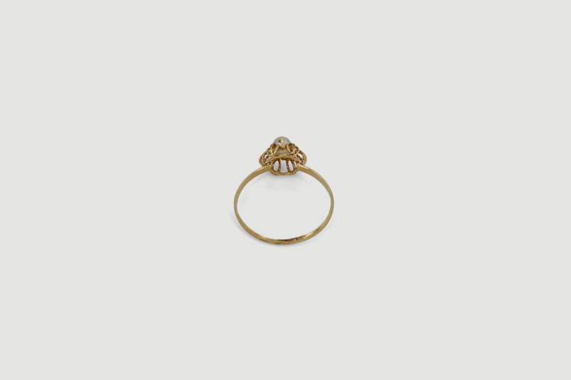 Solitario de oro de 18k. de segunda mano. Joyería de ocasión | ROYALHYSTERIA