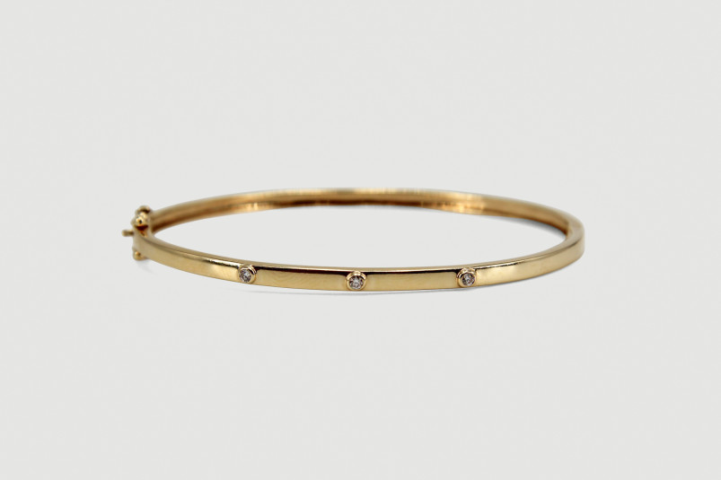 Pulsera de oro de 18k con diamantes. de segunda mano. Joyería de ocasión | ROYALHYSTERIA