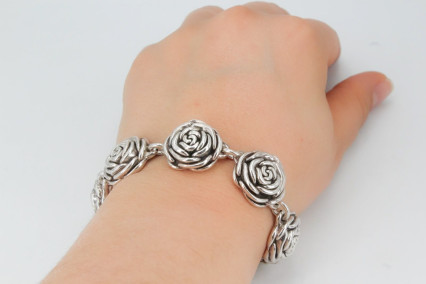 Pulsera de plata  de 925. de segunda mano. Joyería de ocasión | ROYALHYSTERIA