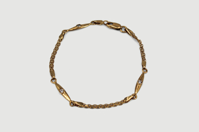 Pulsera de oro de 18k. de segunda mano. Joyería de ocasión | ROYALHYSTERIA