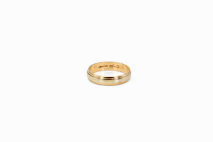 Alianza de oro de 18k. de segunda mano. Joyería de ocasión | ROYALHYSTERIA