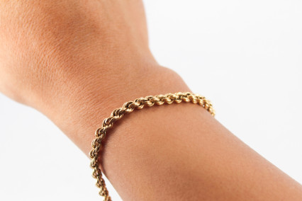 Pulsera de oro de 18k. de segunda mano. Joyería de ocasión | ROYALHYSTERIA