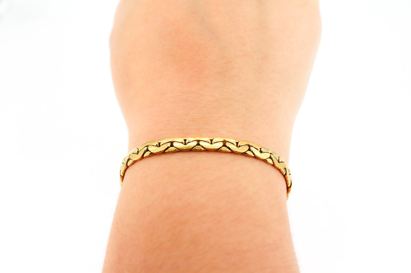 Pulsera de oro de 18k. de segunda mano. Joyería de ocasión | ROYALHYSTERIA