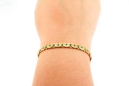 Pulsera de oro de 18k. de segunda mano. Joyería de ocasión | ROYALHYSTERIA