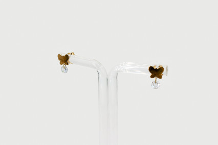 Pendiente de oro de 18k. de segunda mano. Joyería de ocasión | ROYALHYSTERIA