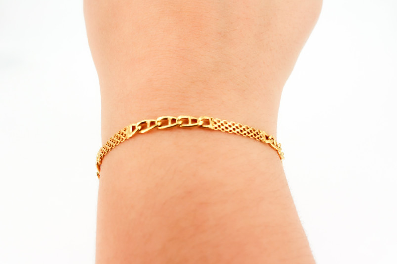 Pulsera de oro de 18k. de segunda mano. Joyería de ocasión | ROYALHYSTERIA