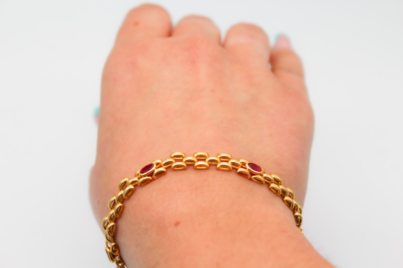 Pulsera de oro de 18k. de segunda mano. Joyería de ocasión | ROYALHYSTERIA