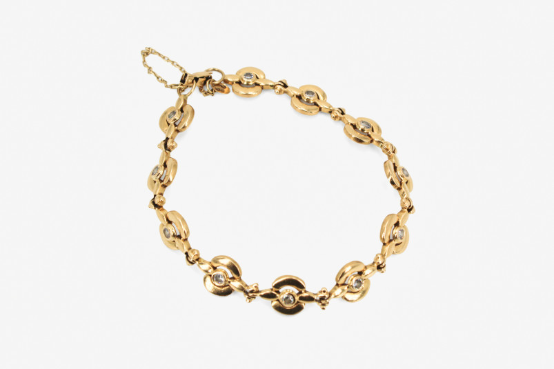 Pulsera de oro de 18k. de segunda mano. Joyería de ocasión | ROYALHYSTERIA