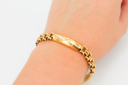 Pulsera de oro de 18k. de segunda mano. Joyería de ocasión | ROYALHYSTERIA