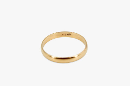 Alianza de oro de 18k. de segunda mano. Joyería de ocasión | ROYALHYSTERIA