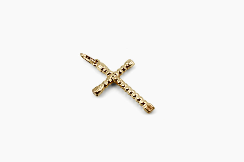 Cruz de oro de 18k. de segunda mano. Joyería de ocasión | ROYALHYSTERIA