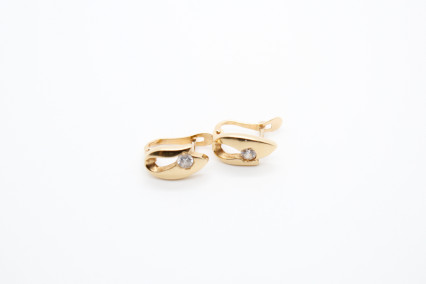 Pendiente de oro de 18k. de segunda mano. Joyería de ocasión | ROYALHYSTERIA