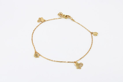 Pulsera de oro de 18k. de segunda mano. Joyería de ocasión | ROYALHYSTERIA