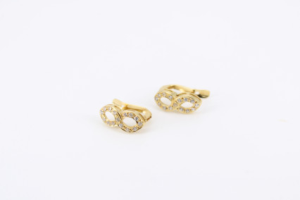 Pendiente de oro de 18k. de segunda mano. Joyería de ocasión | ROYALHYSTERIA