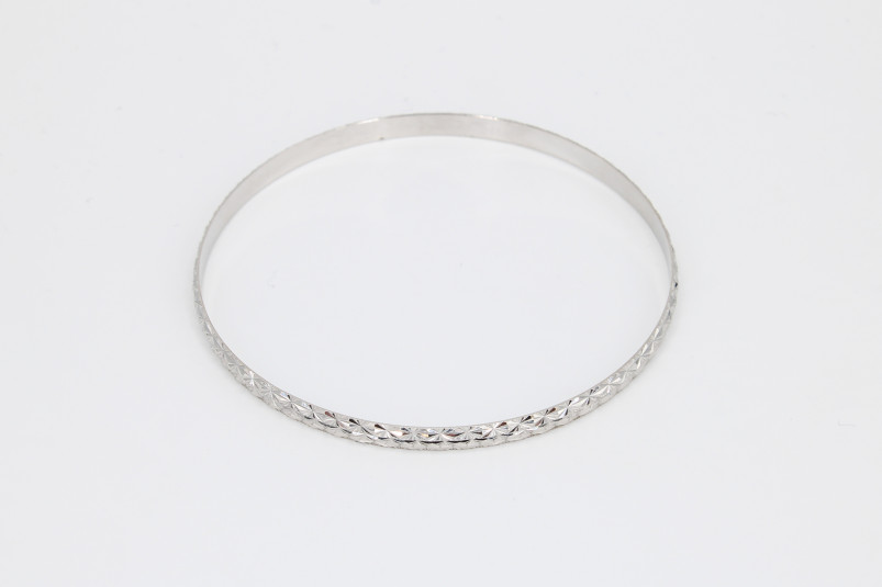 Caña de oro blanco de 18k. de segunda mano. Joyería de ocasión | ROYALHYSTERIA