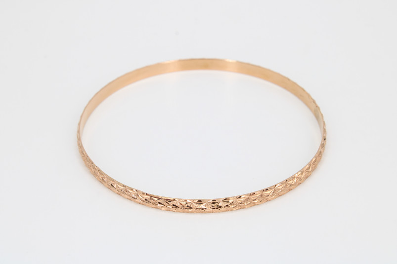 Caña de oro rosa de 18k. de segunda mano. Joyería de ocasión | ROYALHYSTERIA