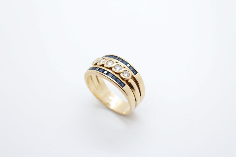 Anillo de oro de 18k. de segunda mano. Joyería de ocasión | ROYALHYSTERIA