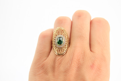 Anillo de oro de 18k. de segunda mano. Joyería de ocasión | ROYALHYSTERIA