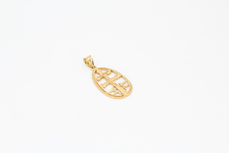Cruz de oro de 18k. de segunda mano. Joyería de ocasión | ROYALHYSTERIA