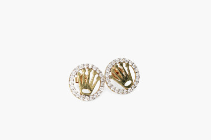 Pendiente de oro de 18k. de segunda mano. Joyería de ocasión | ROYALHYSTERIA