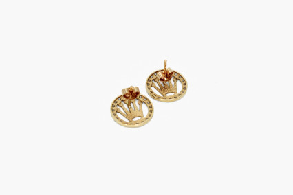 Pendiente de oro de 18k. de segunda mano. Joyería de ocasión | ROYALHYSTERIA